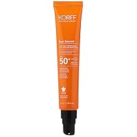 Korff Korff Sun Secret Fluido Viso Antimacchie SPF50, Crema Fluida Effetto Matt Texture Morbida