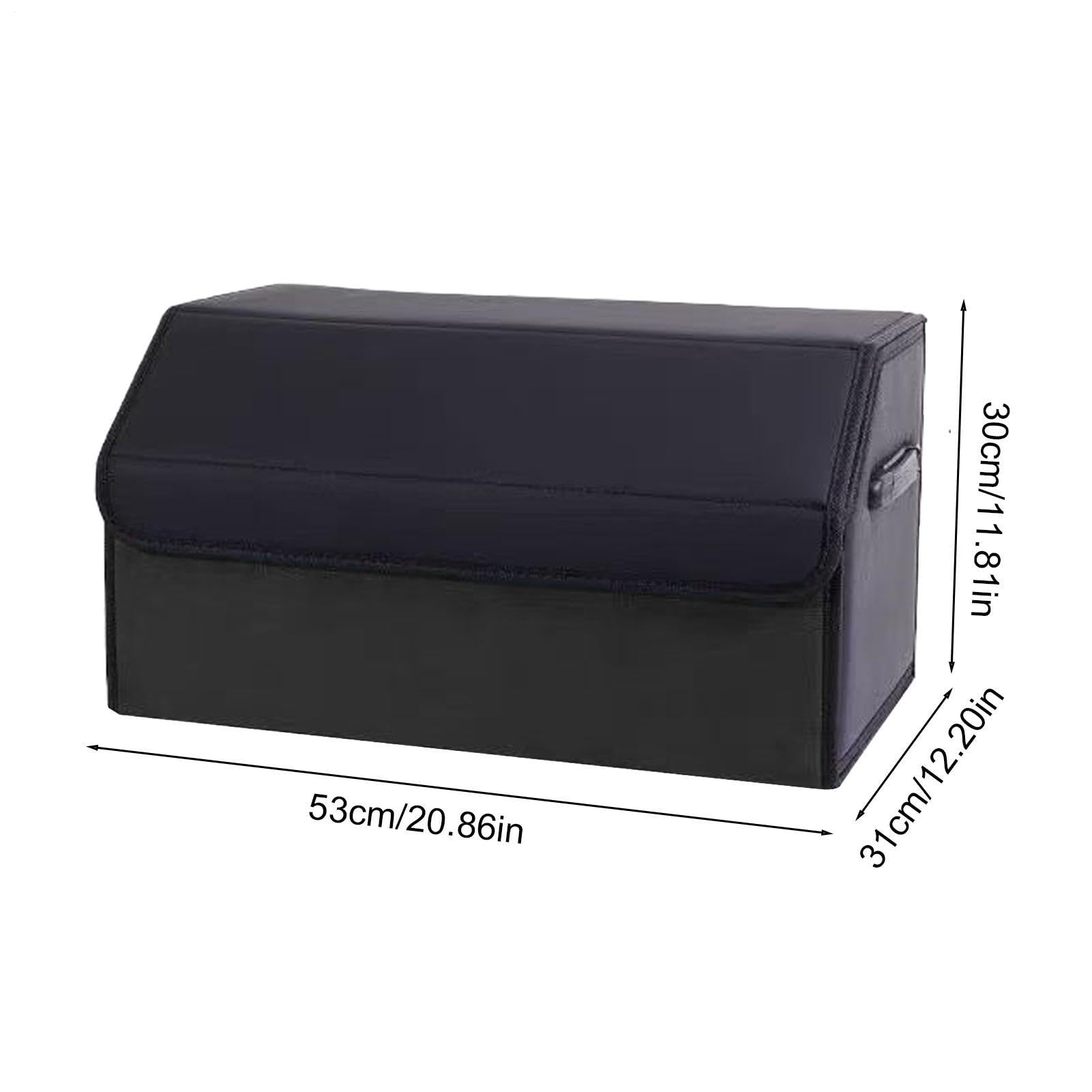 Generico Organizer per bagagliaio auto in Pelle PU | Organizer pieghevole da bagagliaio auto con chiusura magnetica Viaggi, Carico, Spesa, Attrezzi, Interni, Esterni, Campeggio