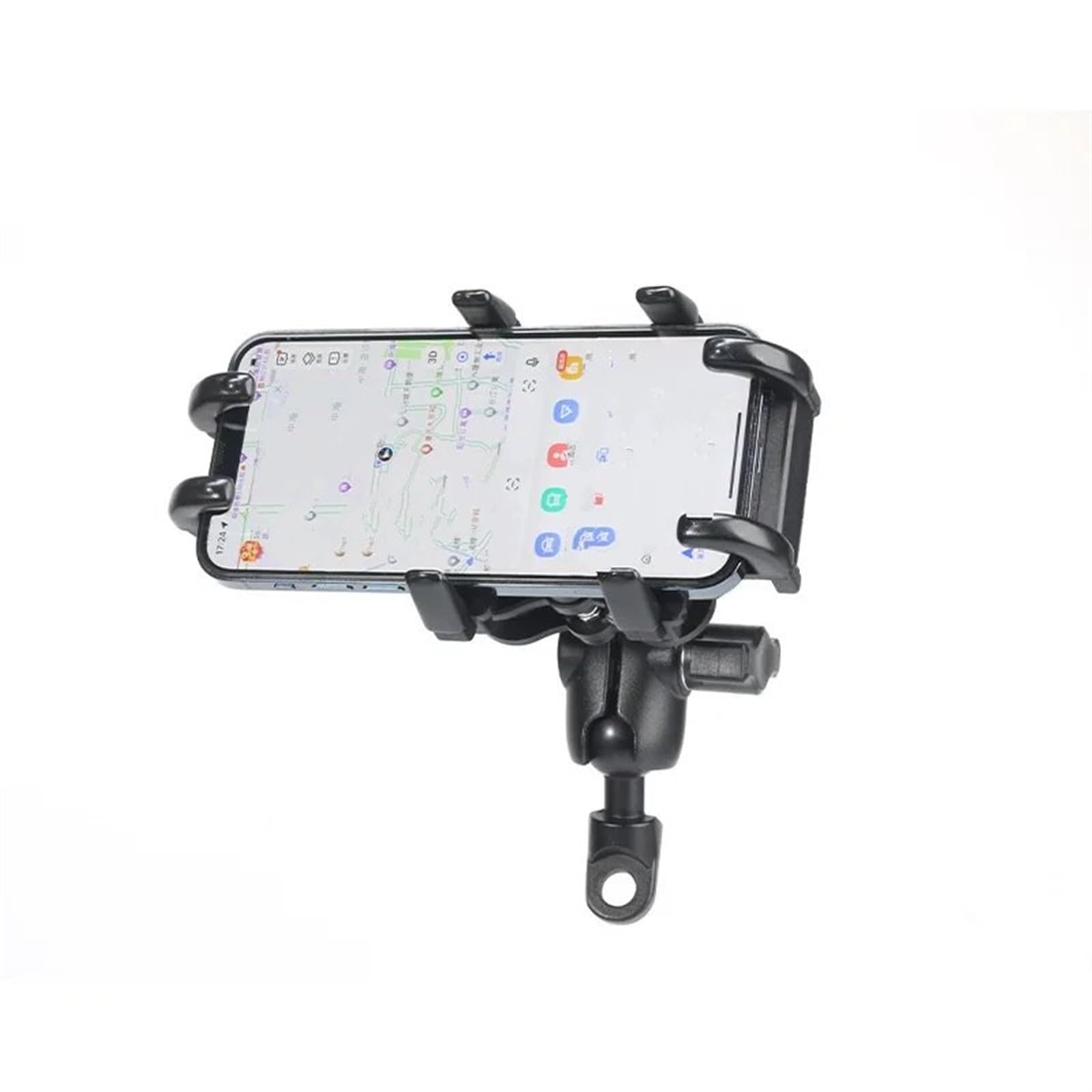 Staffa Navigatore Moto Supporto Telefono Bici Moto Con Ammortizzatore Manubrio Bicicletta Specchietto Retrovisore Smartphone 4,7-7,1 Pollici Antiurto(Shock-absorbing H)