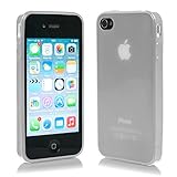 Ultra Dünn: 0,35mm Macoon Young Soft Hülle Hauch dünn Secondskin für Apple iPhone 4/4S transparent/weiß