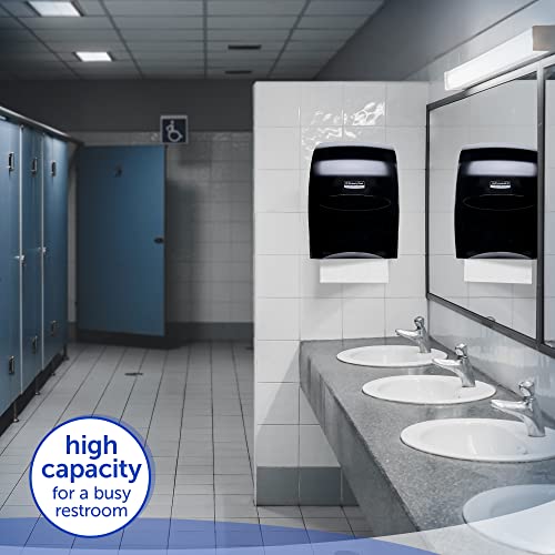 Sanitouch High Capacity Hard Roll Paper Hand Towel Dispenser (09996), Touch-Free Manual, Smoke/Black #TOP5