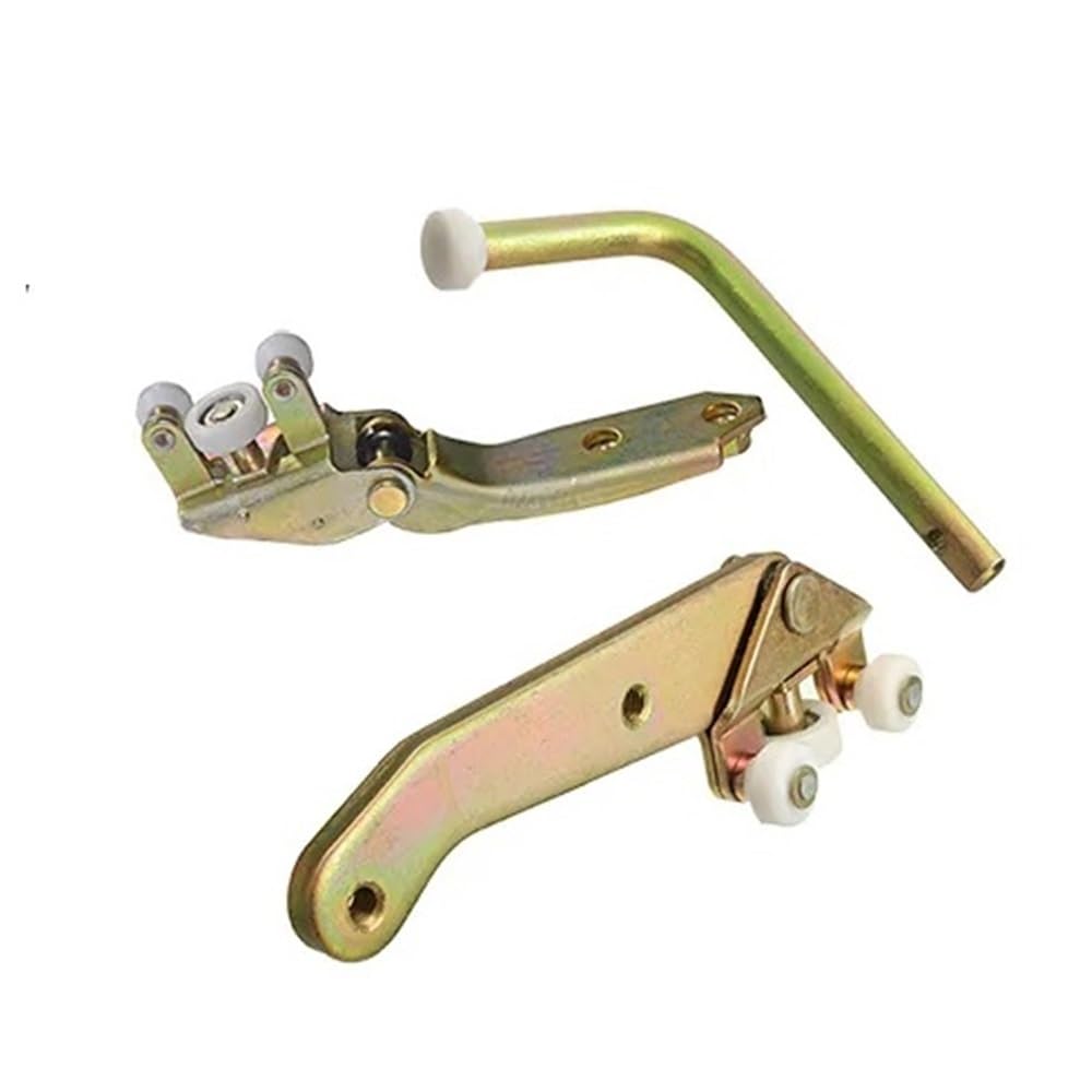 Side Door Roller Compatible with VW for Transporter T4 1990-2008 Sliding Door Hinge Pulleys The Upper Middle and Lower Rolling Guides of Left Sliding Door