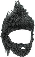 YEKEYI Viking Beard Beanie Hat Winter Warm Wool Knitted Skull Hat