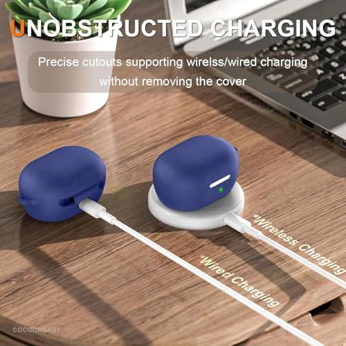 Image of Soft Silicone Case Cover for Bosee New QuietComfort (2024) -Blue