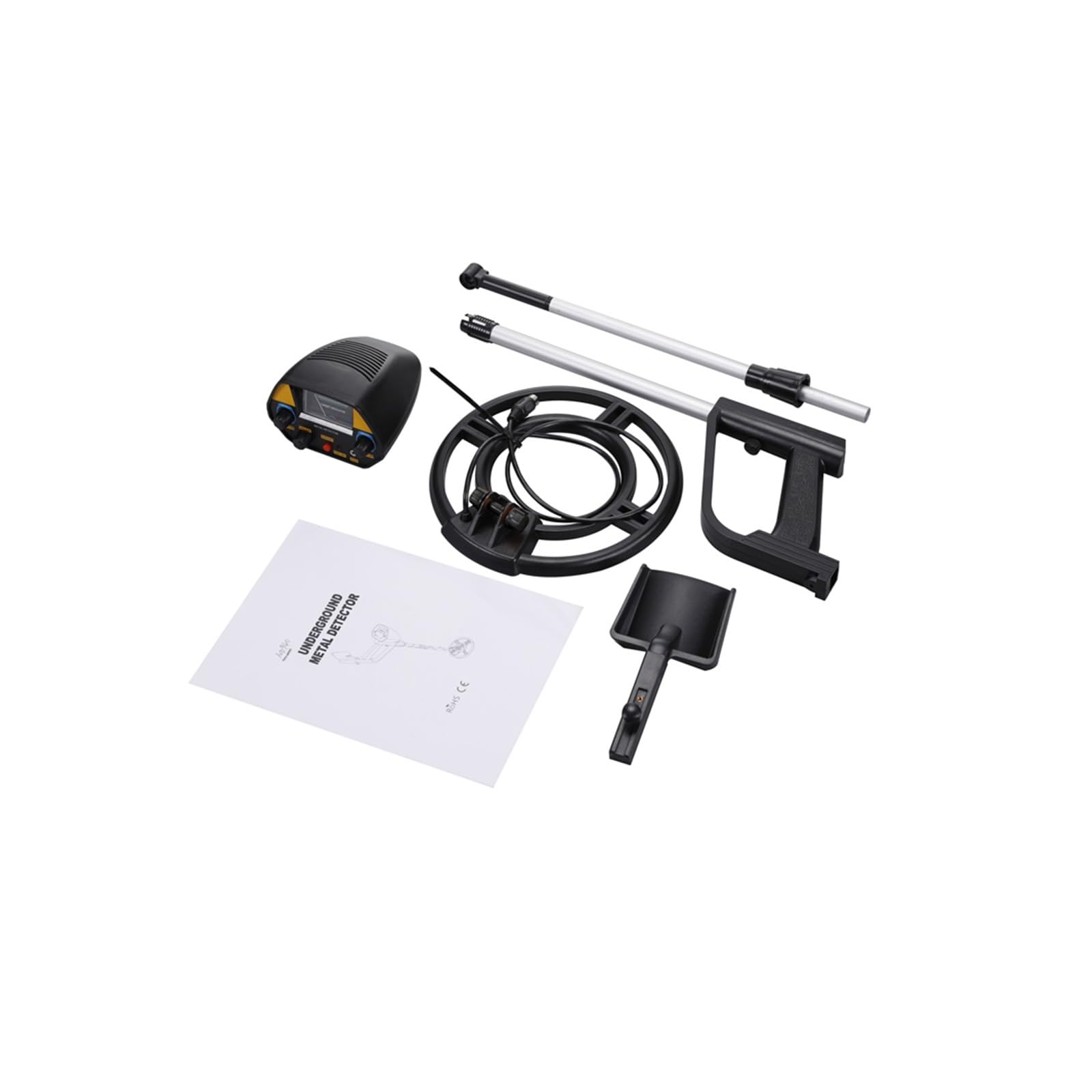 Détecteur de métaux, Détecteur de métaux dorés Portable, Chasseur trésors, Traceur, Bobine Recherche étanche, Disque Tout métal et Pinpoint