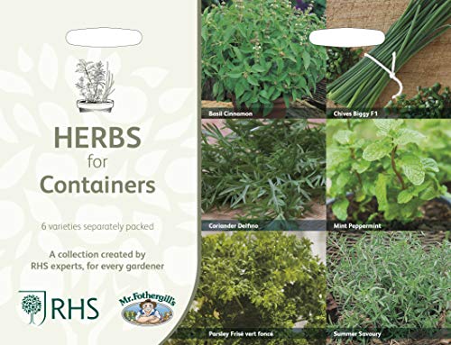 Mr Fothergills RHS Herbs for Containers Collection Seeds