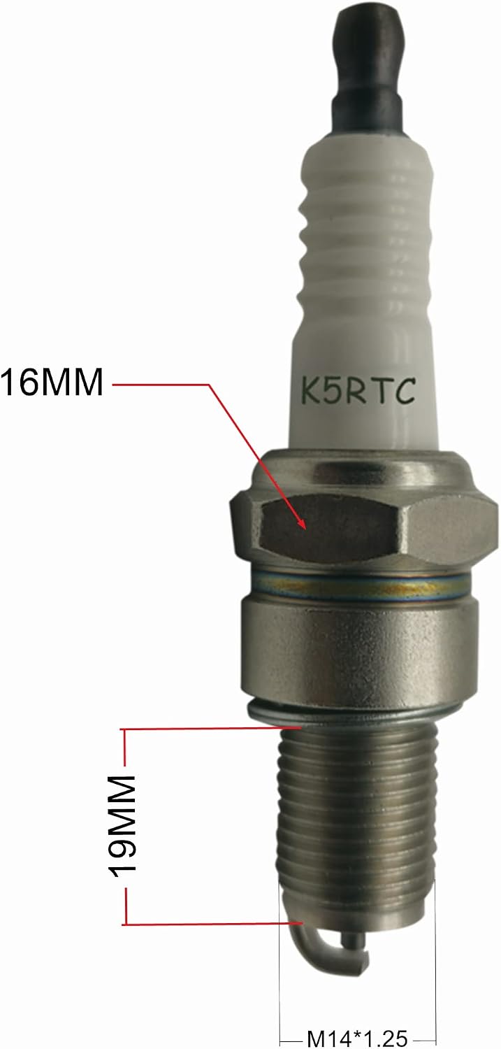 YAMAKATO Spark Plugs for Champion RC12YC NGK BCPR5ES Torch K5RTC