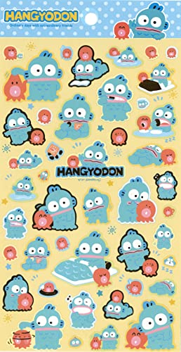 Yamanoshigyo Sanrio Hangyodon Lot de 47 autocollants décoratifs pour scrapbooking Motif animaux domestiques (Nakayoshi Friends)