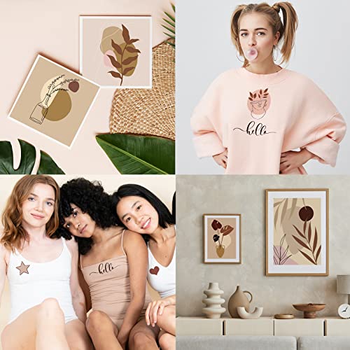 Whaline 12 Sheet Skin Tone Heat Transfer Vinyl 6 Colors Htv Vinyl Cream Beige Brown Tan Iron On Vinyl Skin Colors Adhesive Craft Vinyl For Clothes Cricut Craft Cutter Diy Bags Fabric Decor #TOP6