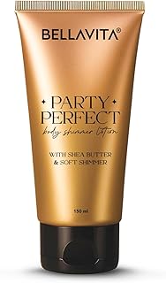 BELLAVITA Party Perfect Body Shimmer Lotion | Instant 3D Glow | Party-Ready Sheen | Butter-Rich Deep Hydration | Lightweig...