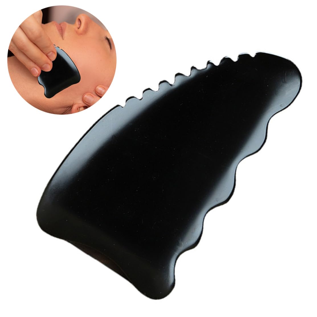 Gua Sha Herramienta de masaje Cuerpo facial raspado Gua Sha Bian Stone Herramienta de raspador tradicional Gua Sha Tablero de raspado