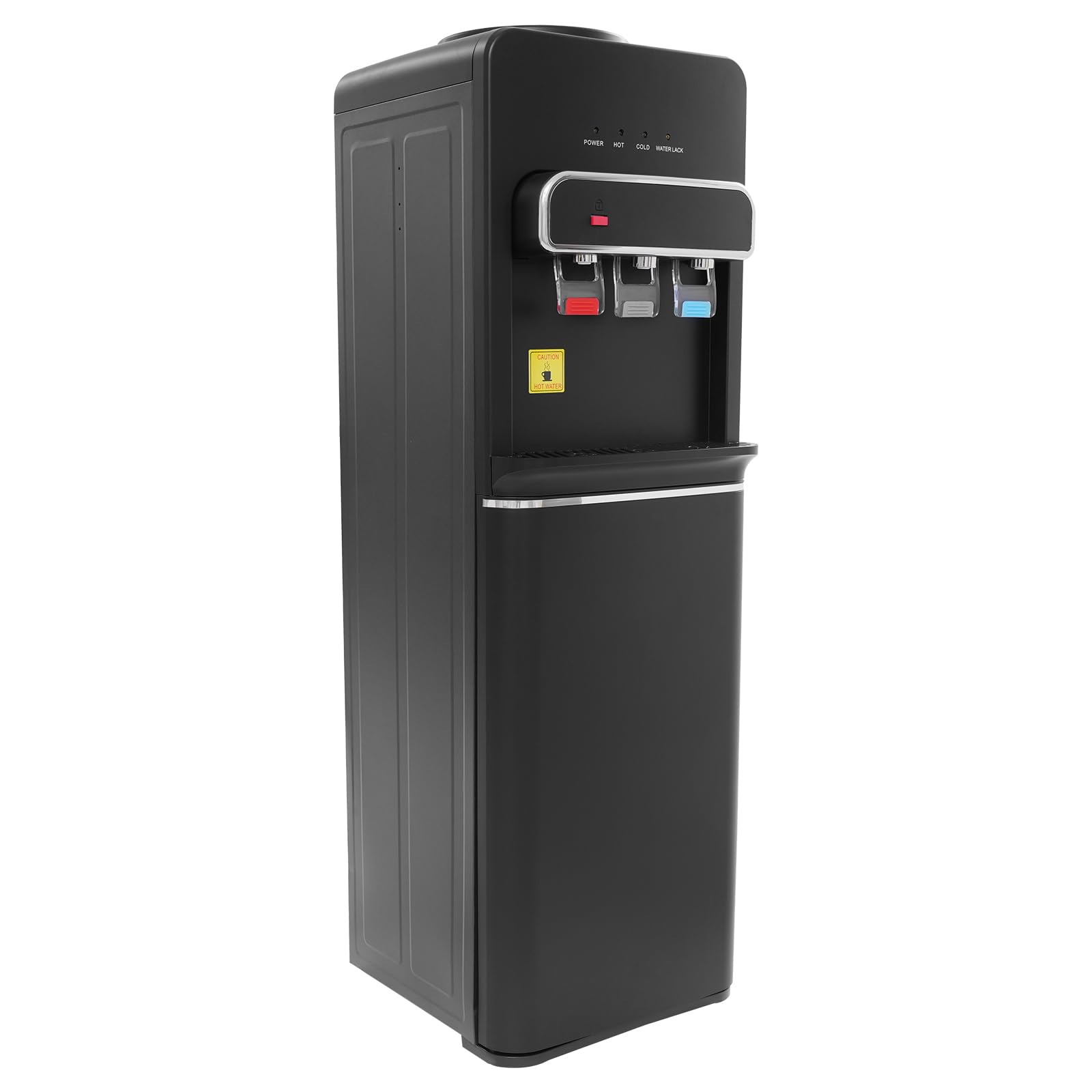 Distributore di acqua elettrica, distributore verticale di acqua calda e fredda, 85 ~ 95 ℃, fontana con controllo termostato, per casa, ufficio, camera da letto, soggiorno (nero)