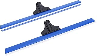 Sorandy Notched Floor Squeegee, 5mm Djup Tandad Blad 20 Tum | Gummi och Plast, Självutjämnande Cement, Polyuretan, Garagegolv, 1 Tum Gängad Handtag Kompatibel