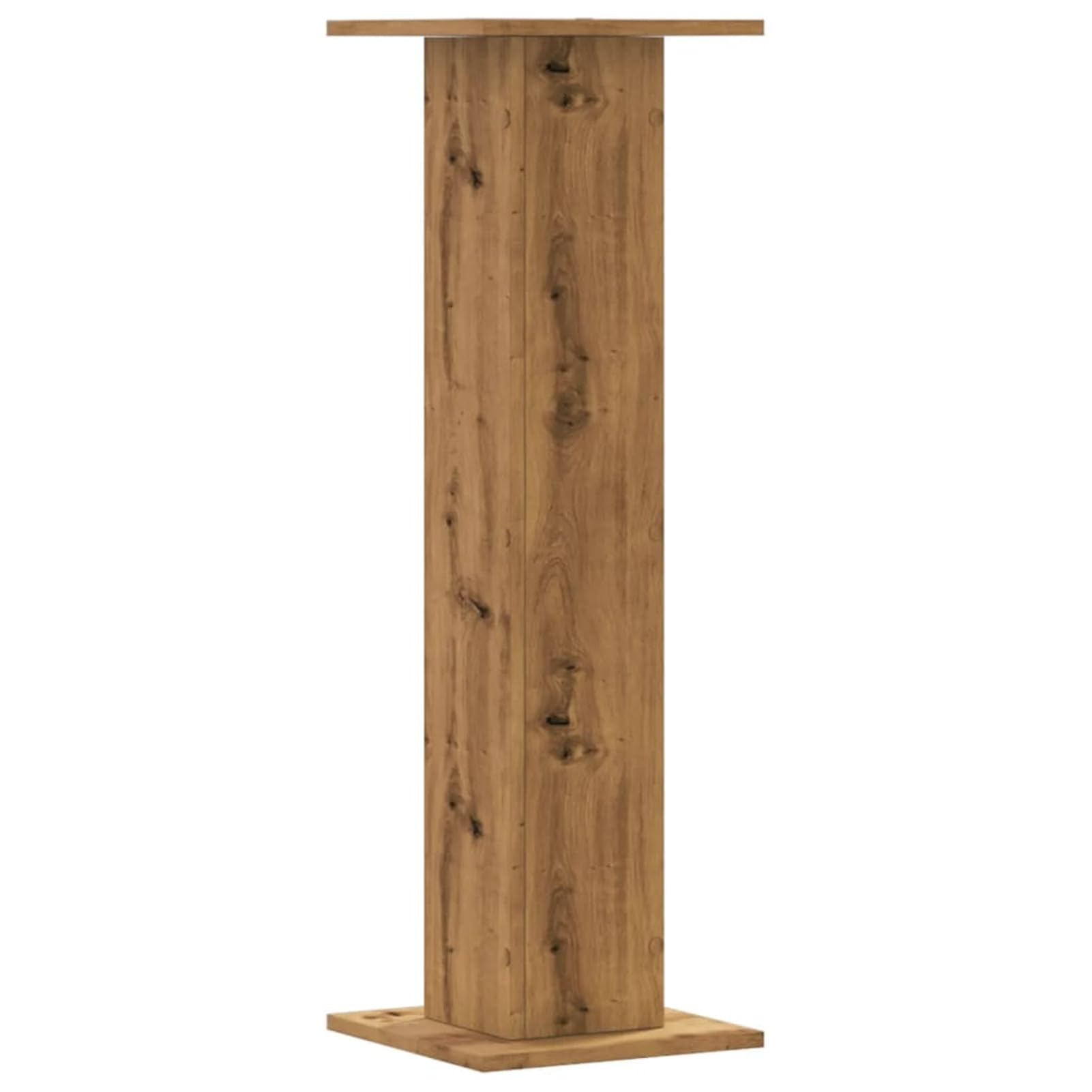 Gecheer Supporti per Altoparlanti, Stabili e Antivibrazione con Design Cavo per Riempimento di Sabbia 30x30x95 cm in Legno Multistrato Rovere for Sistemi Audio Domestici e Studio