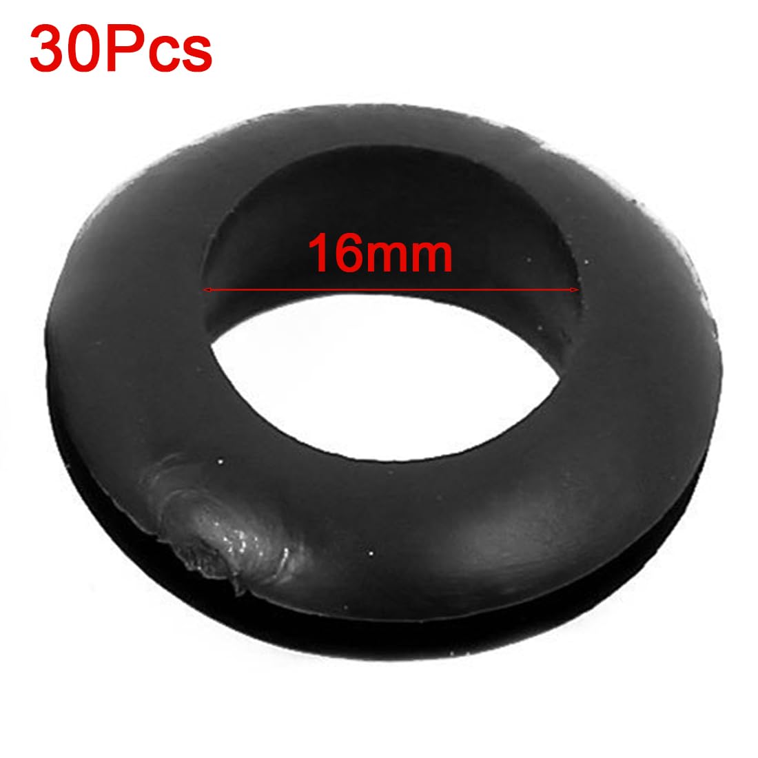 TA-VIGOR 30Pcs Rubber Grommets Cable Wire Protector, 16mm Conductor Wiring Blanking Gasket Ring Grommets - Image 2