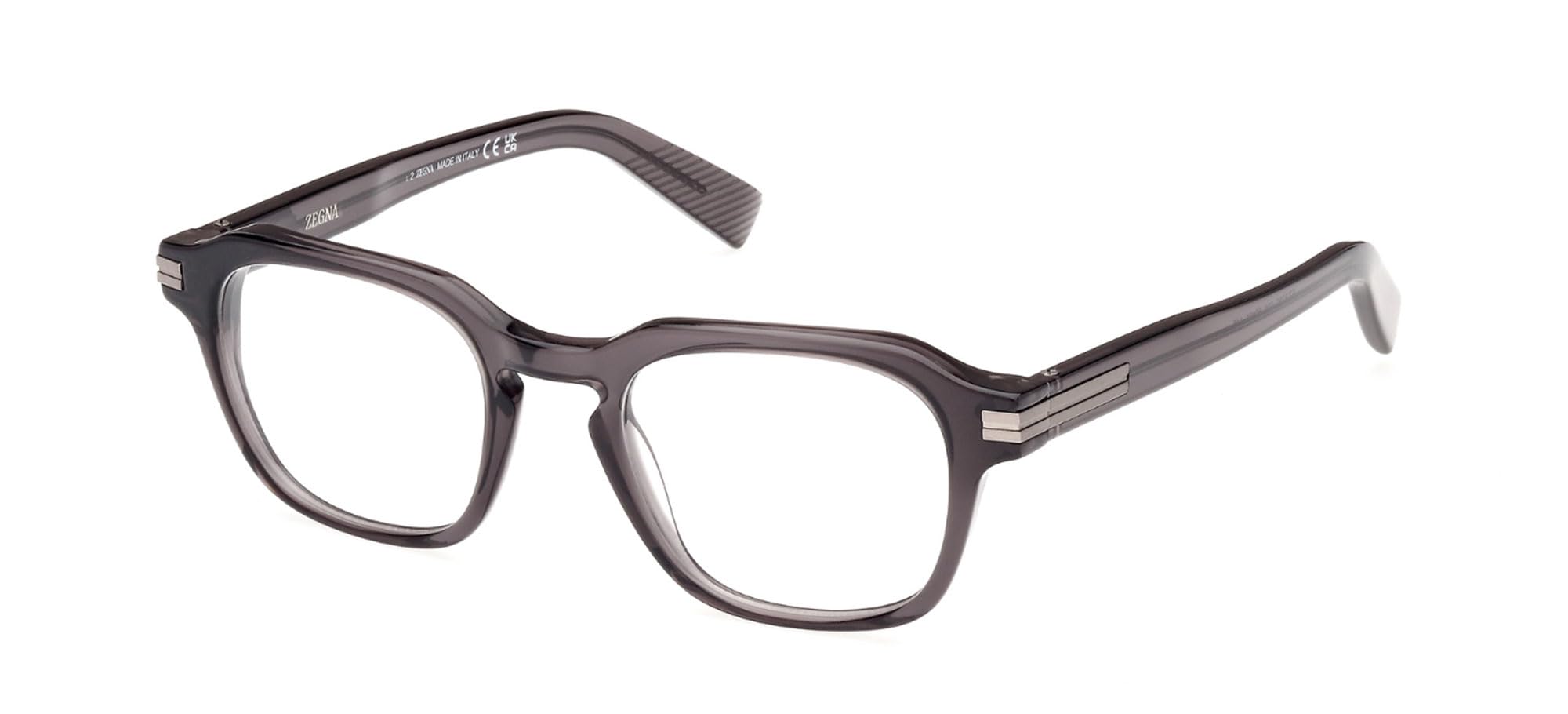 Ermenegildo ZegnaEyewear frames Ermenegildo Zegna EZ5282 GREY 50/21/145 unisex, Grey, 50/21/145