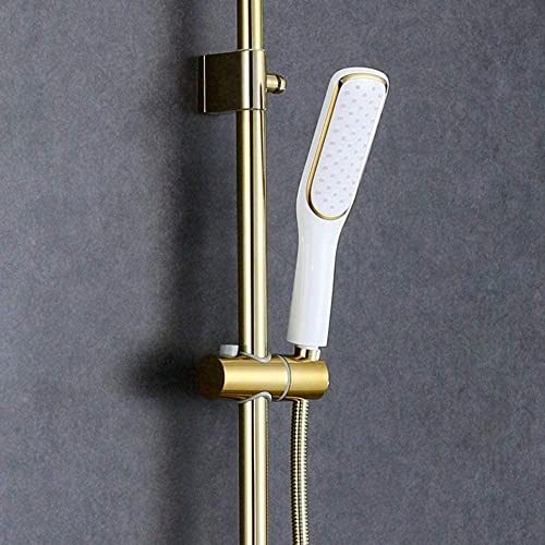 Système de douche cuivre blanc et or ensemble de salle de bain complet
