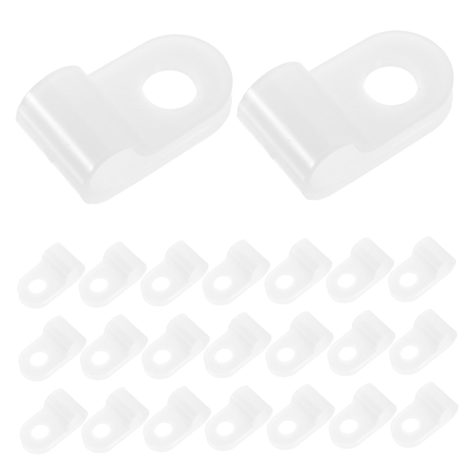 Attaches de câbles, Lot de 100 Serre-câbles en Nylon R-Clip for câbles téléphoniques 3/16 po, PVC, for l'extérieur