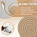 BUEDM 12 Pcs Boho Drink Coasters,Minimalist Cotton Handmade Woven Absorbent Drink Coasters,Heat Resistant Cotton Coasters for Coffee Table, Kitchen, Home Decoration