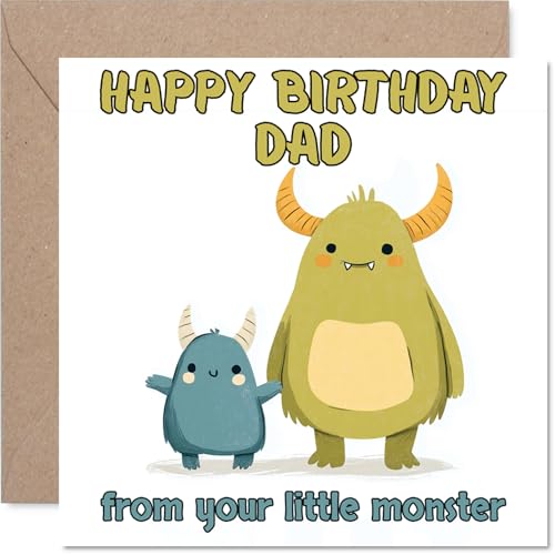 Carte Anniversaire Amusante Papa Petit Monstre