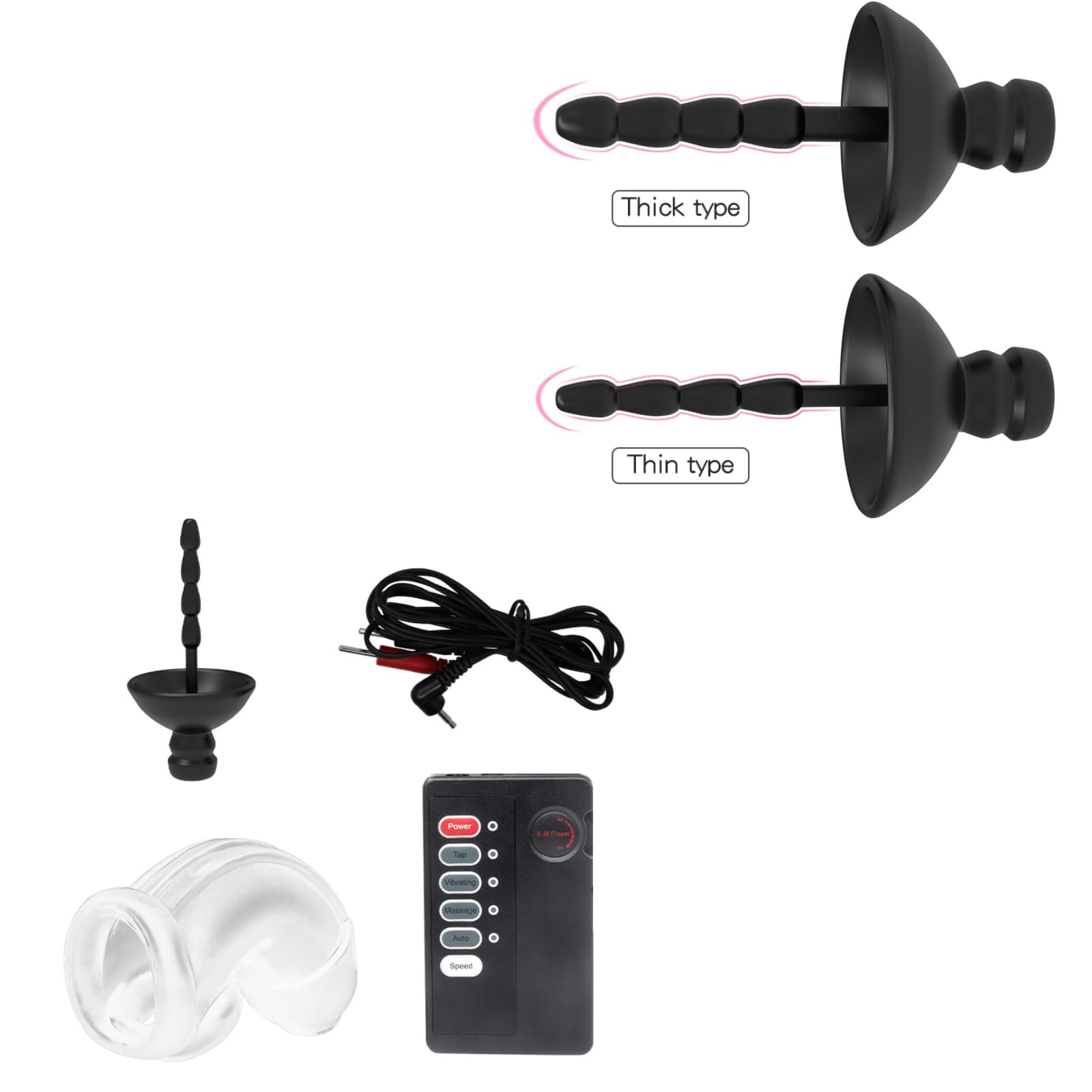Barras de ojo de caballo actual + funda protectora de silicona suave, accesorios de fitness de entrenamiento de los hombres N16 (cargado, fino(5mm))