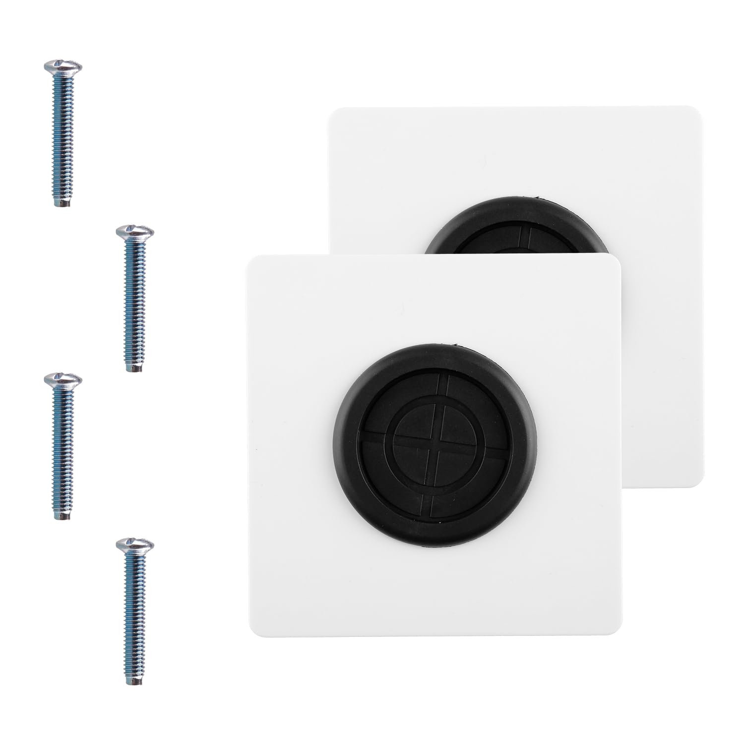 Tabanzhe Cable Entry Cover-2PCS Cable Brush Plate Outlet Cable Entry Plate Wall Mounted Brush Faceplate White Wallplate for Covering Outlets Receptacles Tidying Cords