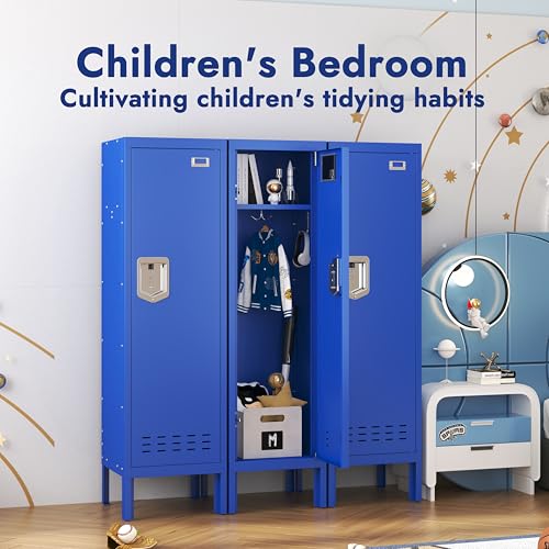 Image of BUTISOW Metal Cabinet Home Office Storage,Lockers,Lockable Employees Metal Locker with Door,54 inch Height Steel Locker,Lockable Steel Locker for Gym,School,Home,Office,Garage,Assembly Required