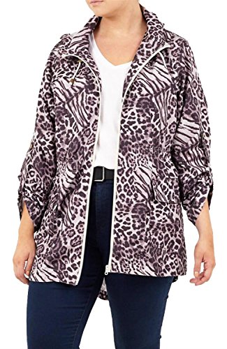 Chocolate Pickle Nouveau Femmes Imprimé Poids léger À Capuchon Fishtail Mac Showerproof Imperméable Vestes Safari 38