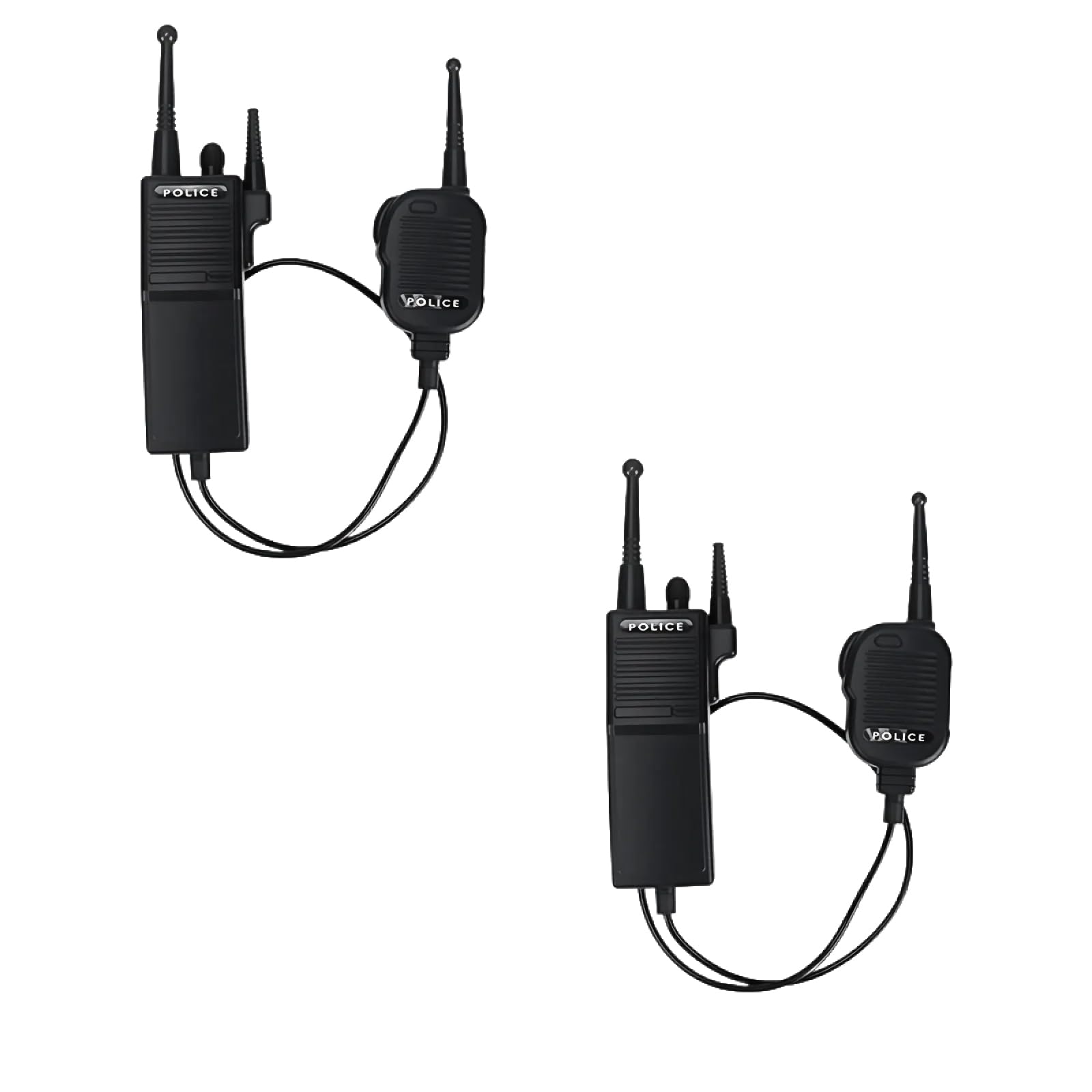 MFUOE 2pcs Adult Police Radio Set Dress Up Walkie Talkie Set Interphone Cable Walkie Talkie Fancy Dress Accessory Game Gadget for Police Fancy Dress Costume