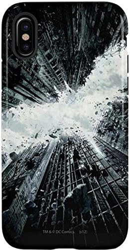 Skinit Pro Phone Case Compatible with iPhone X - Officially Licensed DC Comics Batman Dark Knight Comic Art Action Pose Design