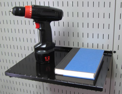 Wall Control Pegboard Shelf 12In Deep Pegboard Shelf Assembly For Wall Control Pegboard And Slotted Tool Board – Black #TOP1
