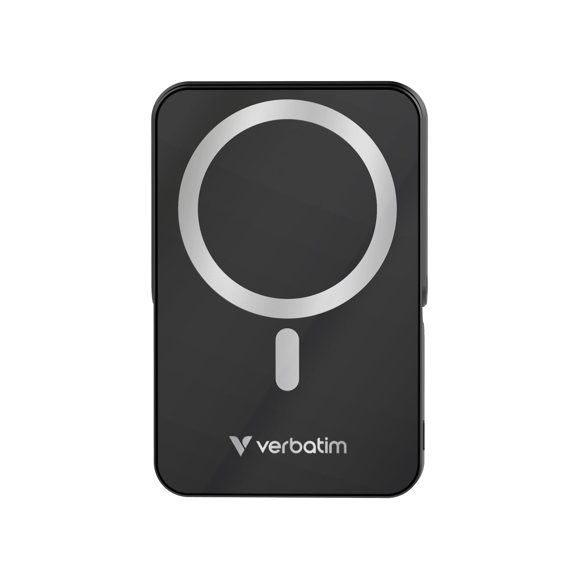Verbatim Charge 'n' Go MagSafe Power Bank 10.000 mAh nero 15 W magnetico – PD 22 W ricarica rapida display LED & supporto pieghevole per iPhone 16/15/14/13/12 Pro/Pro Max – con cavo USB-C