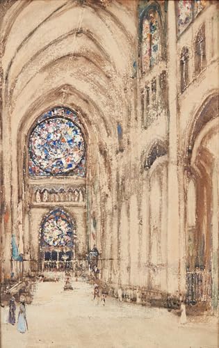 Impression d'affiches affiche toile église Rouen France décoration murale salon 60x90cm