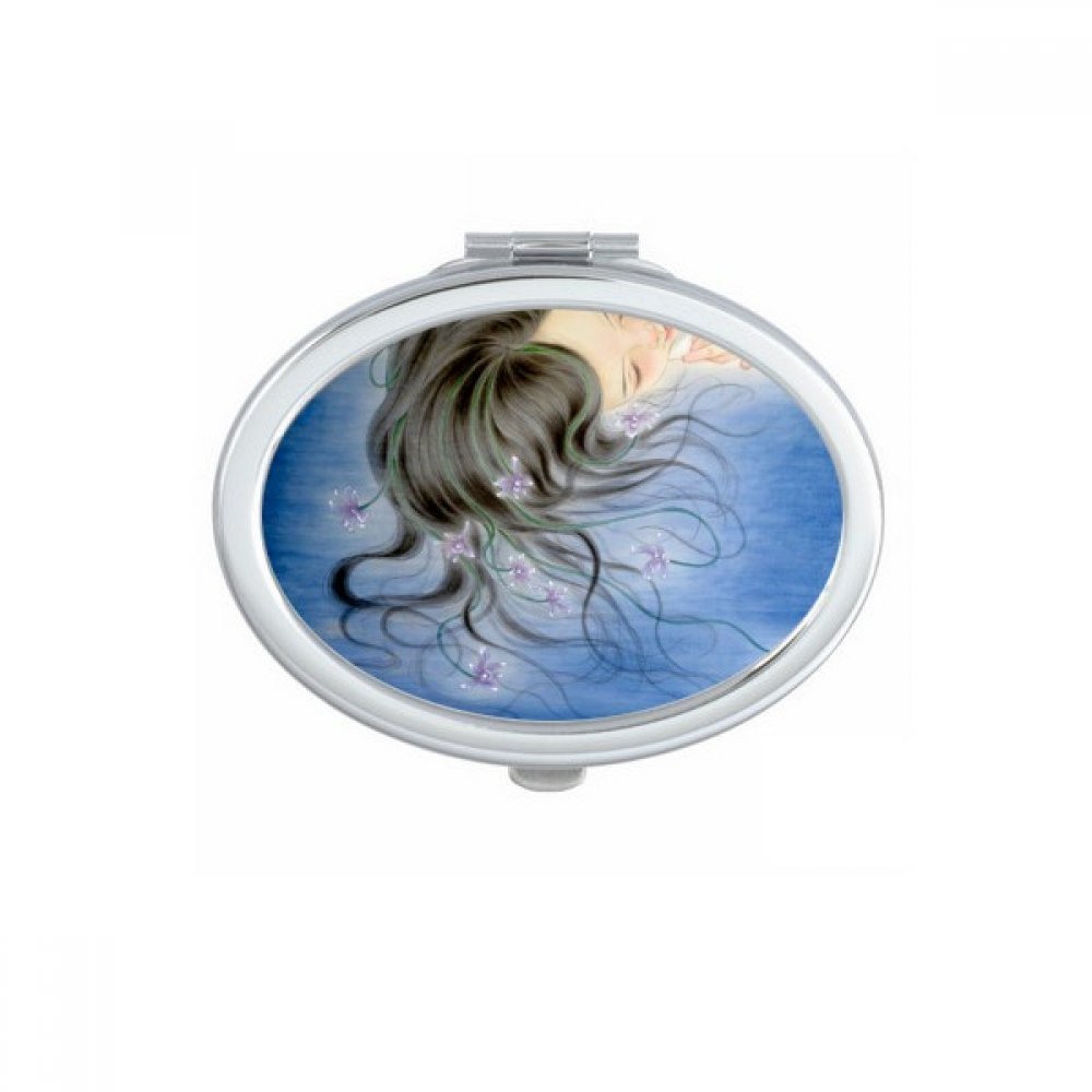 Miroir de poche carré Vierge Constellation, mini miroir compact portable pour le maquillage quotidien