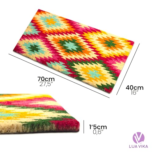 LUA VIKA Coir Doormat - Colours - 40x70 cm - Outdoor Door mat - Front Door mat outside - Doormats outside - Image 3