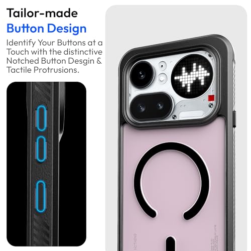 Image of KAPAVER Mag-X Sandstone Case for Nothing Phone 4a Pro MagSafe, Magnetic | Nothing Phone 4a Pro Back Cover (Mag-X Black)