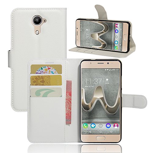 Coque WIKO U Feel Prime,Etui WIKO U Feel Prime,Anti-rayures Coque TPU Pochette Portefeuille Fentes pour Cartes Fermeture Aimantée, Housse en Cuir Synthétic...