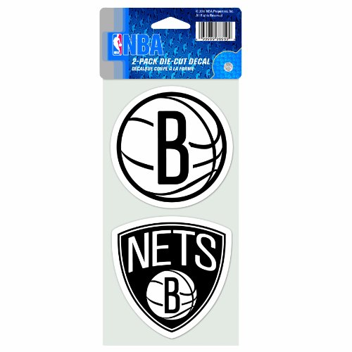 NBA Brooklyn Nets 4-by-8 Die Cut Decal