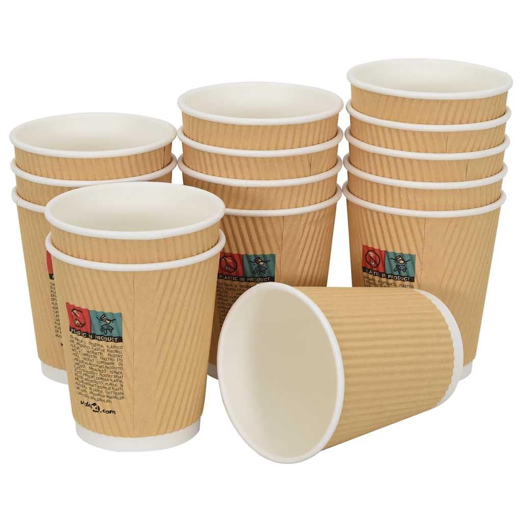 Bicchieri di carta con coperchio, 1000 pezzi, 200 ml, usa e getta, a prova di perdite, per feste, campeggio, ufficio