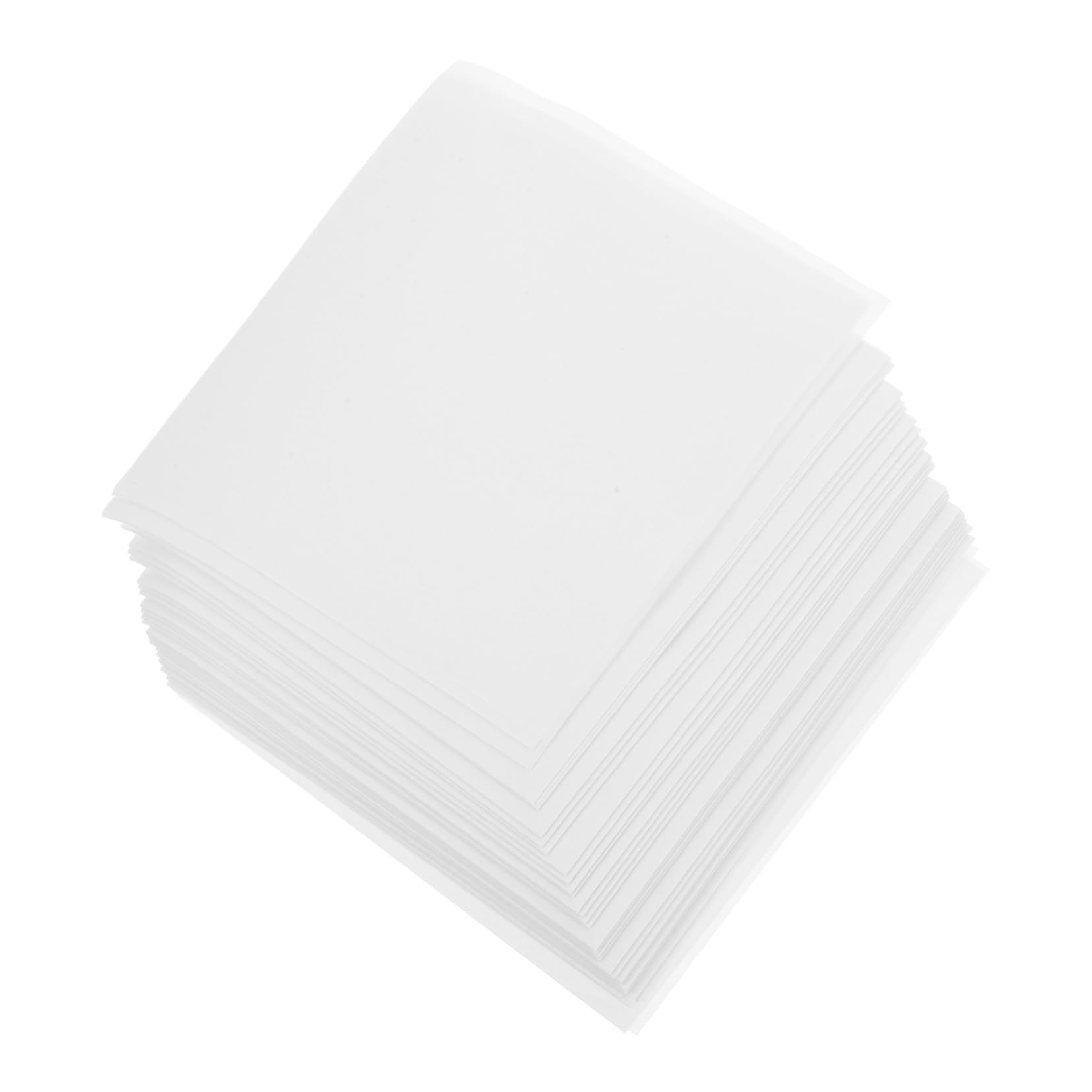 PRETYZOOM Industrial Cellulose Weighing Paper 500 Sheets Double-Sided Smooth Gloss Paper for Lab Use