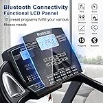 15% Auto Incline Treadmill with Bluetooth Speaker, 20" Wide 3.5HP Folding Electric Treadmill with LCD Display Easy Assembly Running Walking Exercise Machine for Home Use, 350 LBS Capacity - Image 4