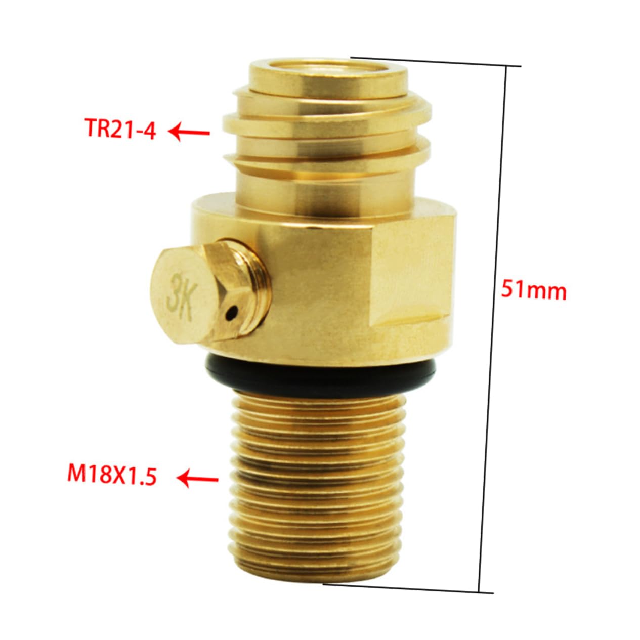 MAGICLULU Adattatore Per Bombola Di Co2 Da 2 Pezzi M18x1 5 A Connettore Tr21-4 Per Macchina Per Acqua Gassata Facile Conversione Di Co2