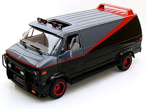 1983 GMC Vandura cargo-van from A-Team 1/18 Black/Grey Regular Version