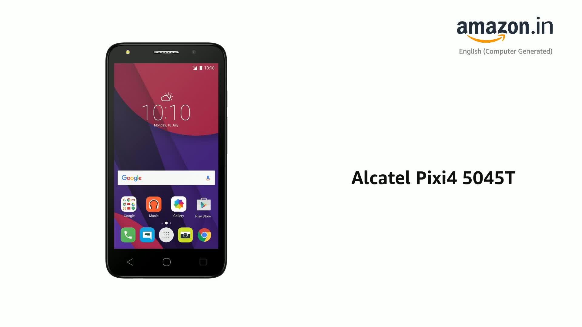 Alcatel Pixi4 5045T (Metal Gold) : Amazon.in: Electronics