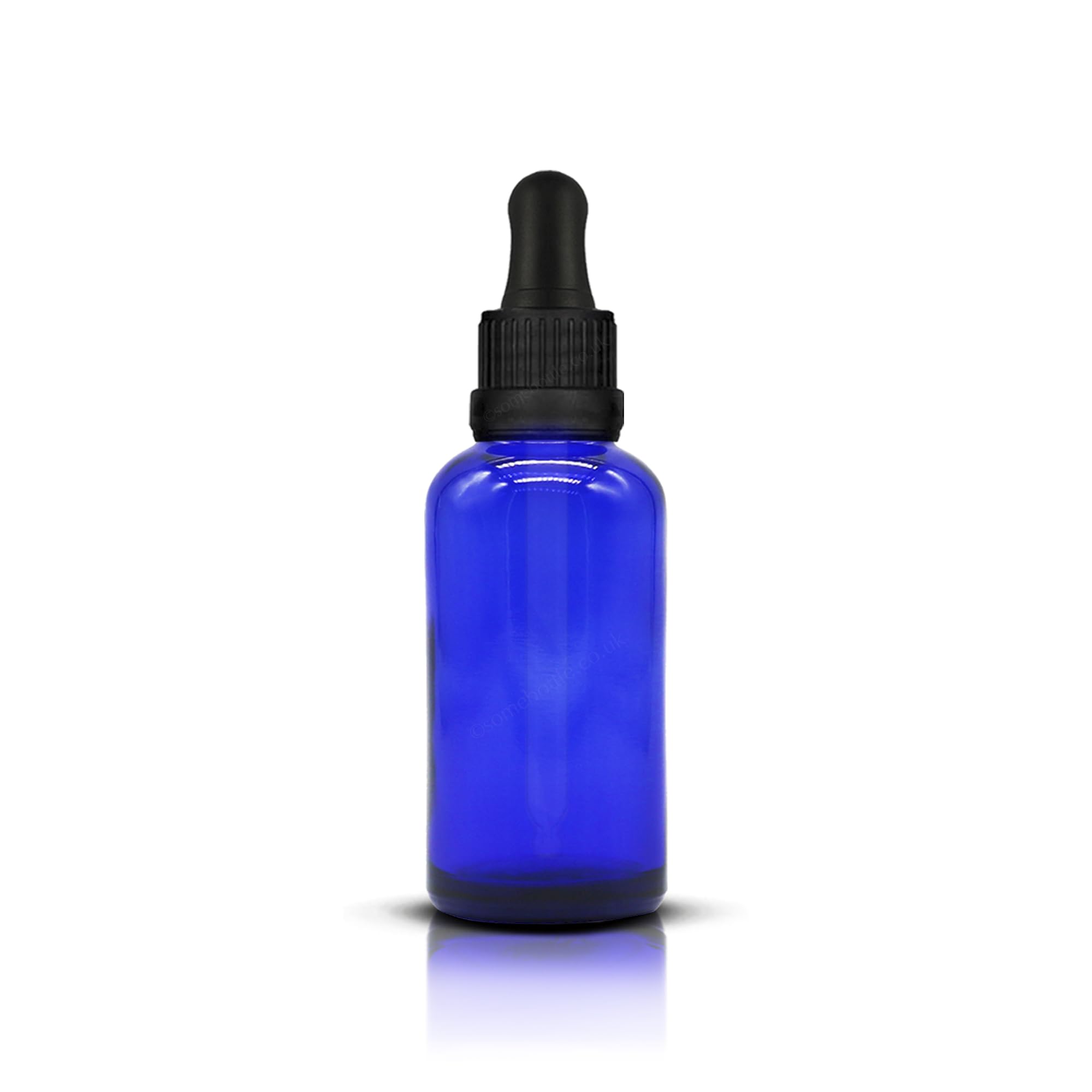 Großhandelspackung mit 110 x 30 ml blauen Glas-Tropfflaschen mit Glas-Pipette, manipulationssicher, kobaltblaue Glasflaschen, nachfüllbar, für ätherische Öle, Parfüm, Labor, Aromatherapie, Chemie