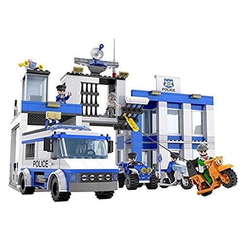COGO City Police Construction Block Set 4156 with police vehicles