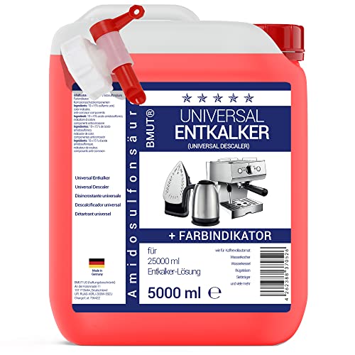 5 Liter Entkalker Universalentkalker Konzentrat, wie für Kaffeevollautomat, Wasserkocher etc. im Kanister – für 40 Entkalkungen/Anwendungen