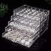 WILL 120 Grids Transparent Acrylic Nail Display Organizer Makeup Jewelry Nail Art smetic Display Rack Drawer Boxes Organizers