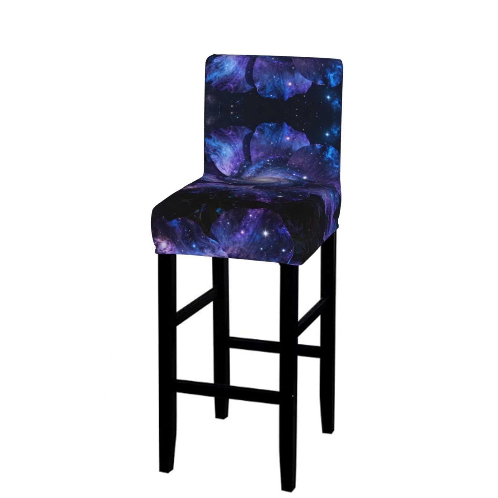 Flower of the Universe Bar Stool Cover-Stretchy Chair Slipcover for Kitchen