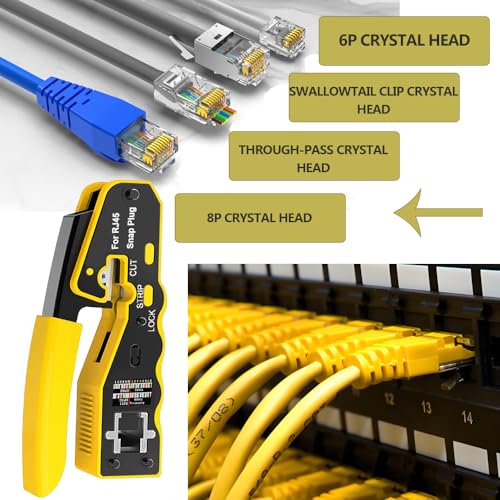 MAYLINE CAT5 CAT6 Computer Lan Cable Tester RJ45 Crimp Tool kit - Image 2